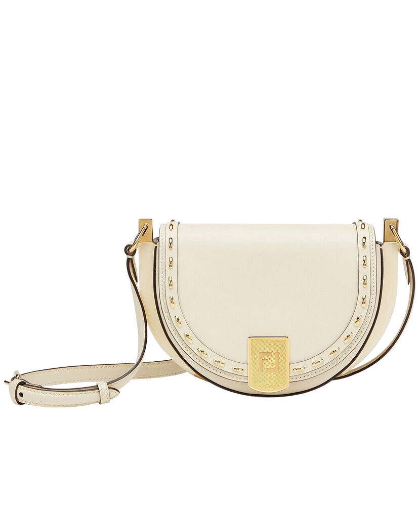 Fendi Moonlight Iconic FF Handbag 8BT346 Cream